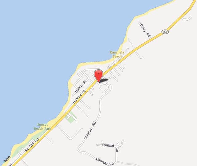Location Map: 58-110 Wehiwa Place Haleiwa, HI 96712