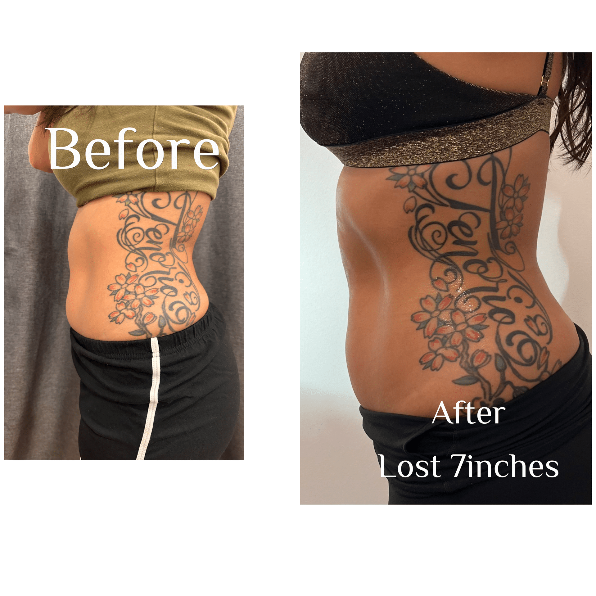 Before and After Image: T-Shape 2 - left-side